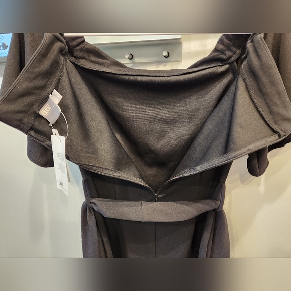 ASOS Off the Shoulder Pencil Dress, Black, Size US 6 - Picture 4 of 9